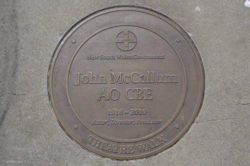 McCallum AO CBE: 13-March-2016