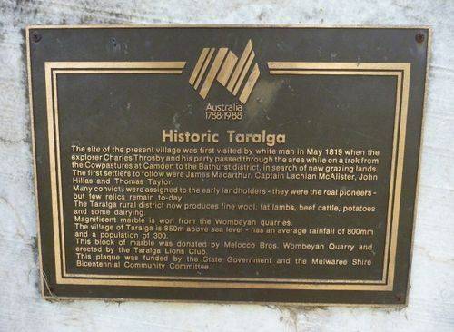 Taralga History : 25-February-2011