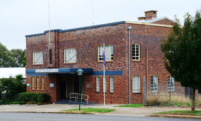 Taralga War Memorial Hall | Monument Australia