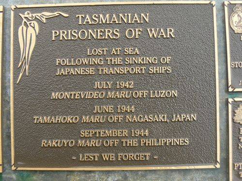 Tasmanain Prisoners of War Plaque : 2007