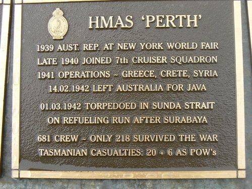 Naval Plaque - HMAS Perth : 2007