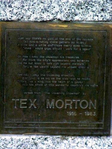 Tex Morton Inscription