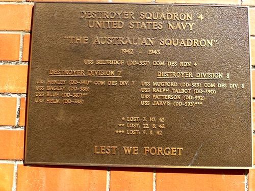 Destroyer Squadron 4 Plaque : 26-May-2014 (Diane Watson)