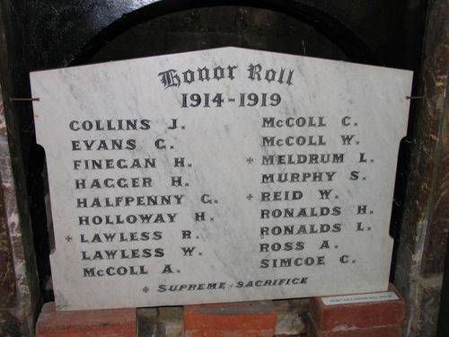The Heart Honour Roll 1914 - 1919 : 13-December-2011