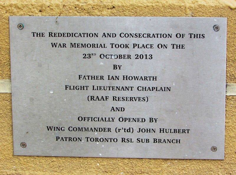 Rededication Plaque: 26-February-2016