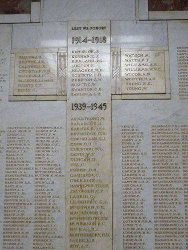 Town Hall Roll of Honour : 20-May-2011