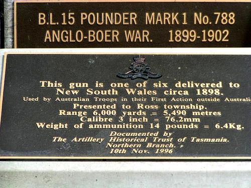 Boer War Gun Inscription : 2007