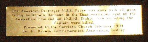 USS Peary Plaque / May 2013