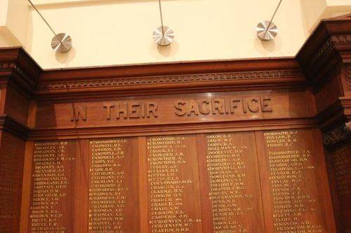 Unley City World War One Honour Roll : 06-December-2012