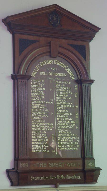 19-April-2015 : Restored roll of honour