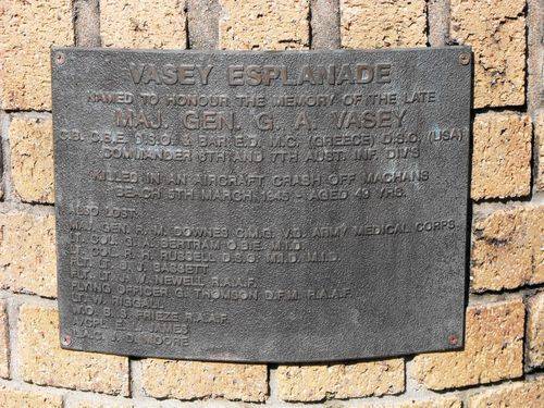 Vasey Esplanade  Air Disaster Plaque