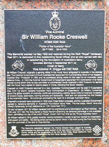Vice-Admiral Sir William Creswell : 12-March-2012