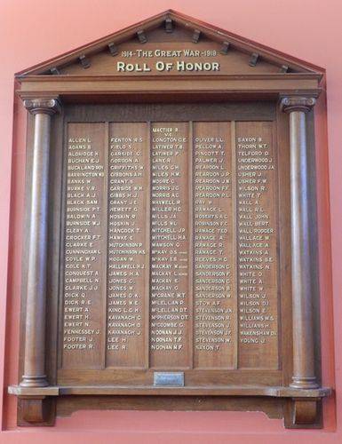 Violet Town World War One Honour Roll : 29-March-2013