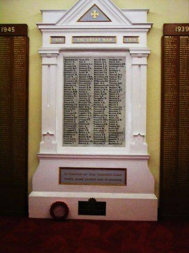 WW1 Honour Board Supreme Sacrifice