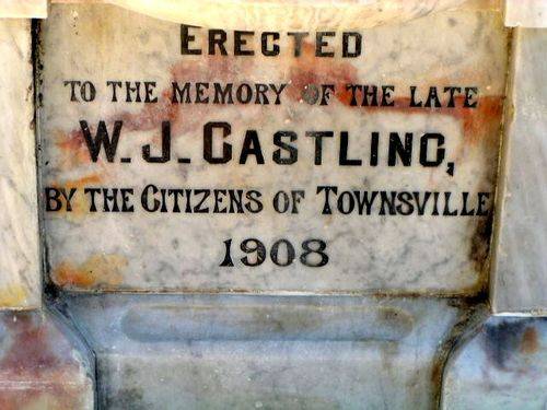 W J Castling Memorial Inscription