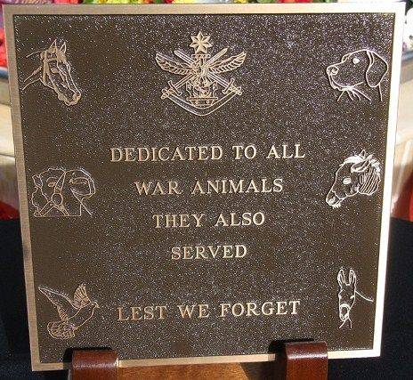 War Animals Plaque