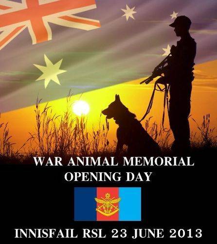 War Animals Dedication Flyer : June 2013