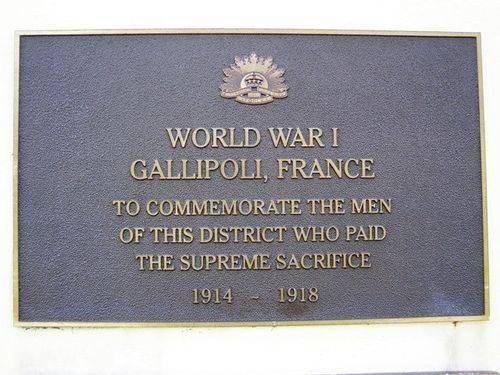Gallipoli France Plaque : 12-04-2014