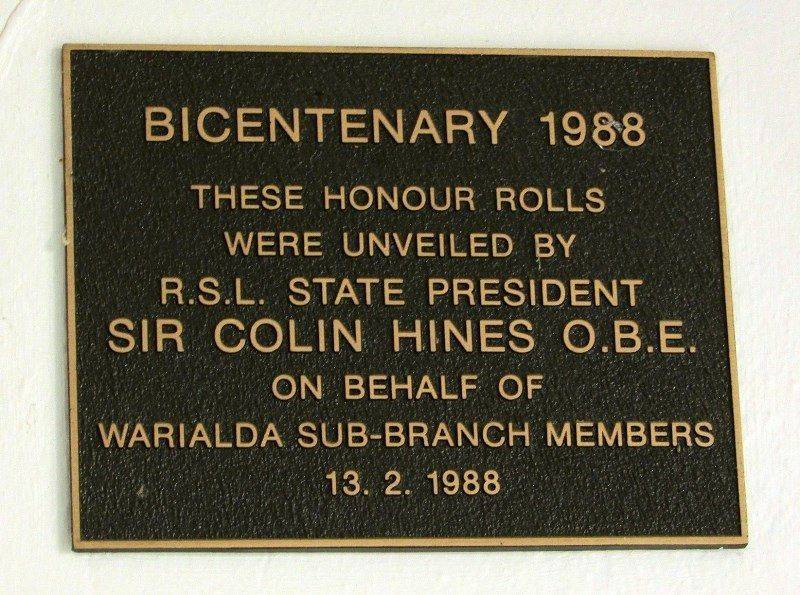 Plaque: 11-July-2016