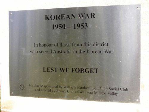 Korean War Plaque : 14-June-2014
