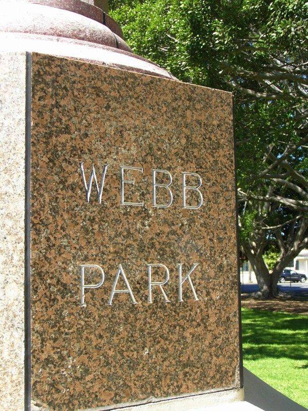 Webb Park Inscription : 18-September-2014