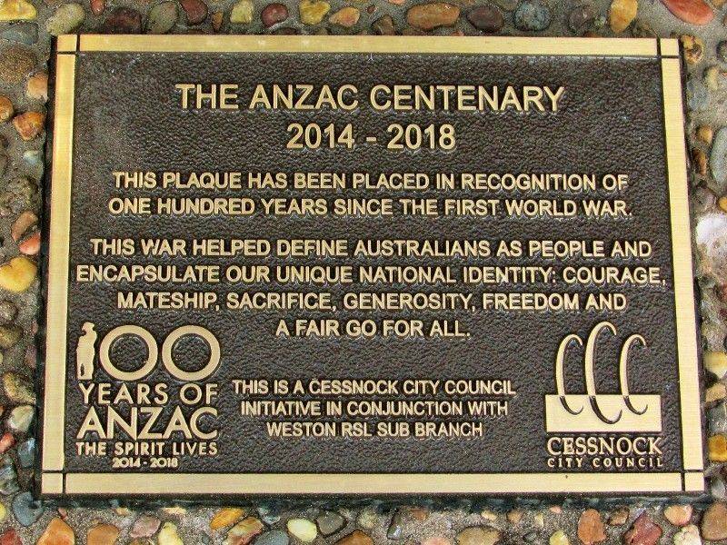 Anzac Plaque : 26-May-2015