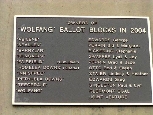 Wolfgang Blocks Plaque