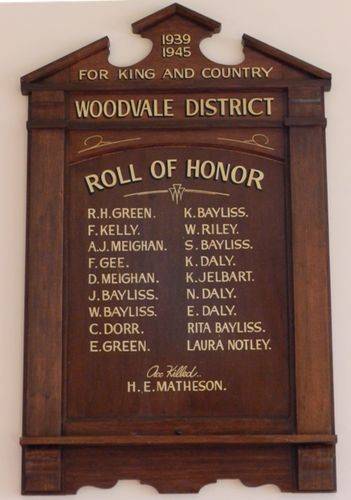 Woodvale District Honour Roll : 14-March-2013