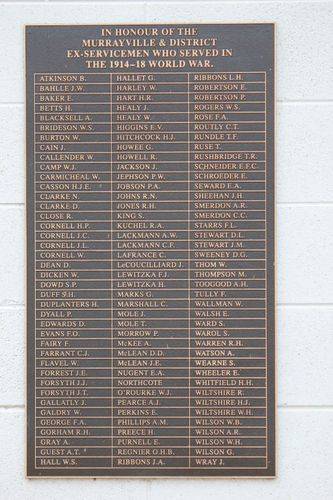 World War One Honour Roll : 12-September-2012