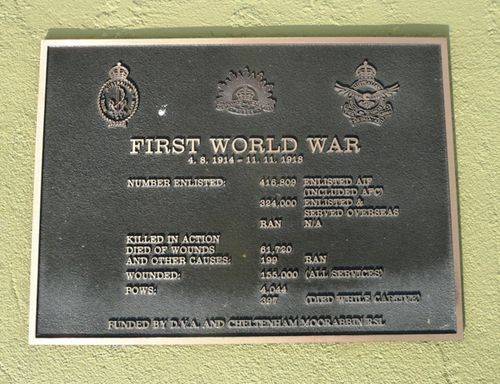 World War One Plaque : 28-September-2012