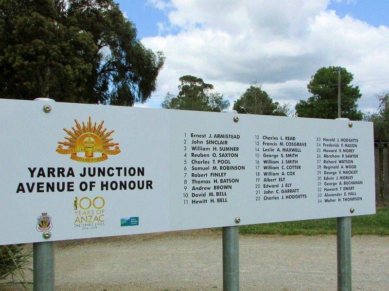 Avenue of Honour Sign: 23-November-2015
