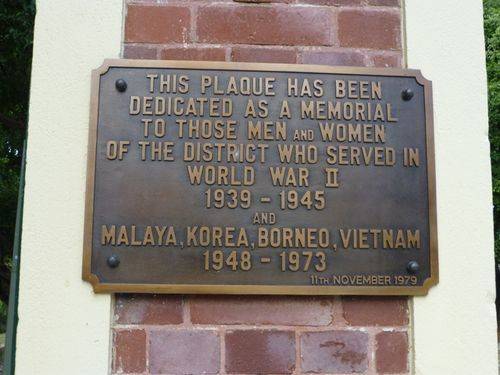 WW2 & other Wars Plaque : 27-05-2014