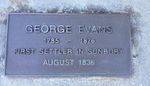 George Evans Plaque : November 2013