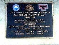 2nd  28th Australian Infantry Battalion
