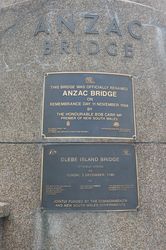 Anzac Bridge Plaques : 19-November-2014 (Russell Byers)