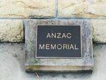 ANZAC Memorial Inscription  Oct 2012