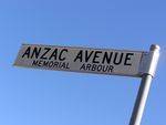 Anzac Avenue Street Sign : 11-August-2014
