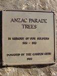 Anzac Parade Plaque Inscription : 11-August-2014
