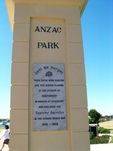 Anzac Park Memorial Gates  Right Pillar