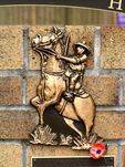 Australian Light Horse Memorial Wall Horseman Closeup