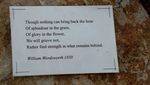 Wordsworth Plaque : 05-07-2013