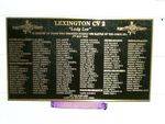 Battle of the Coral Sea Memorial lexington Honour Roll