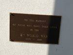 Belmont War Memorial WW2 Inscription : 10-09-2013