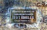 Bert Hinkler Tree Plaque : June 2003