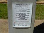 The Ode -Bluff War Memorial : 14-10-2013
