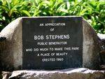 Bob Stephens Inscription