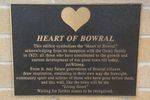 Heart of Bowral Plaque : August-2014