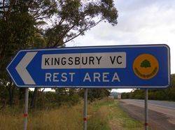 Kingsbury Rest Area Sign : October-2014