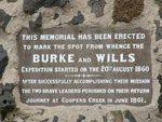 Burke + Wills Memorial