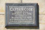 Captain Cooks Landing Site Obelisk Front Inscription